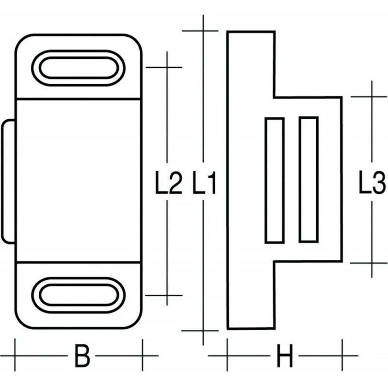 Chiusura Magnetica Simplec 4Kg Bianco