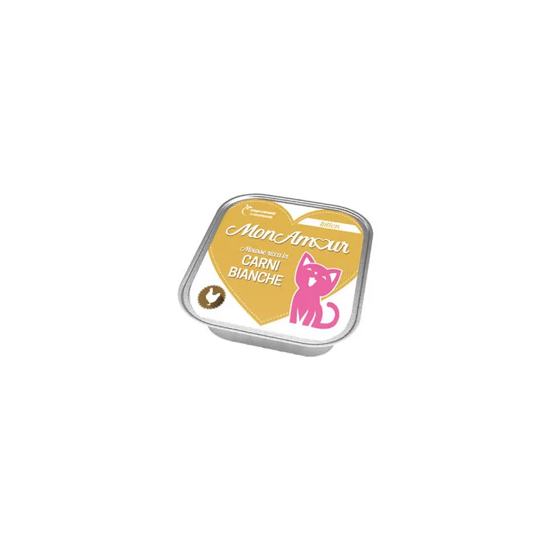 Cibo gatto monamour 100 g kitten mousse 34 pz