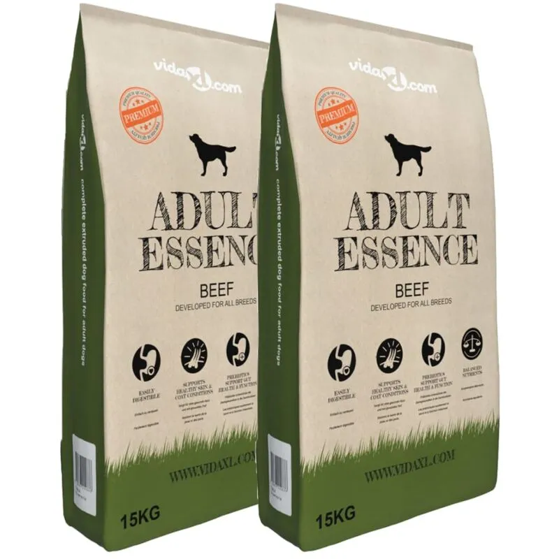Vidaxl - Cibo Secco per Cani Premium Adult Essence Beef 2 pz 30 kg