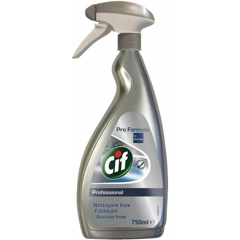 Reinol - cif 6 x 0,75 l Detergente in acciaio inossidabile professionale