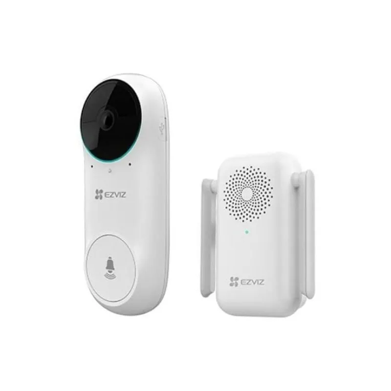Ezviz - Kit videocampanello wireless con suoneria-bianco-318500049