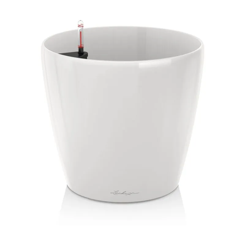 Vaso da interno e esterno classico Premium 60 cm - Bianco Lucido - Bianco Lucido