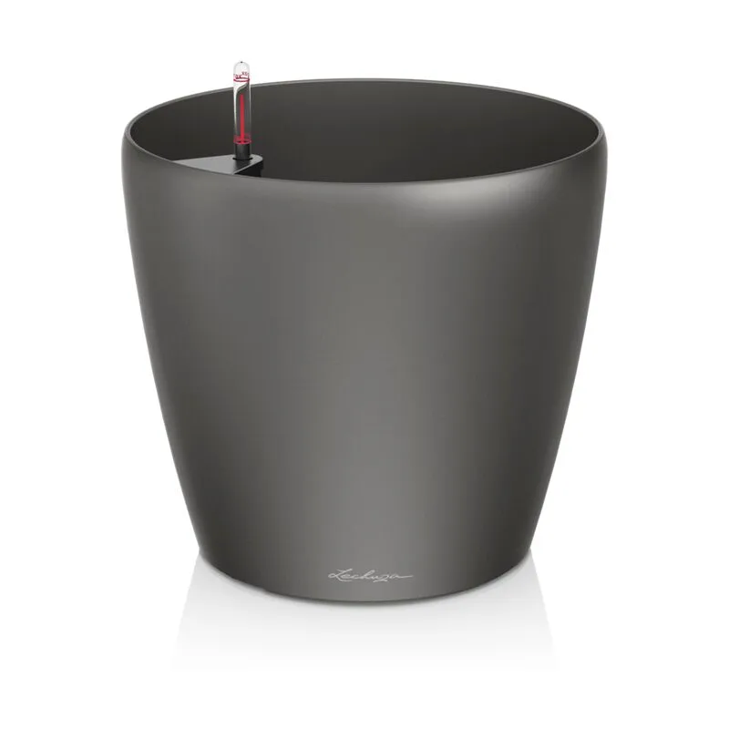 Lechuza - Vaso da interno e esterno classico Premium 60 cm - Antracite Metalizzato - Antracite Metalizzato