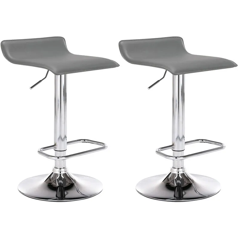  - Set 2 Sgabelli Bar dyn grigio