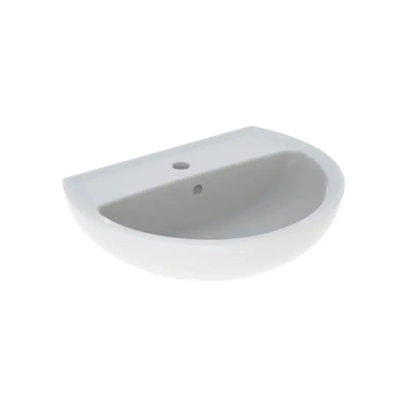 Lavabo 55x48 cm bianco lucido  Colibrì - Senza colonna