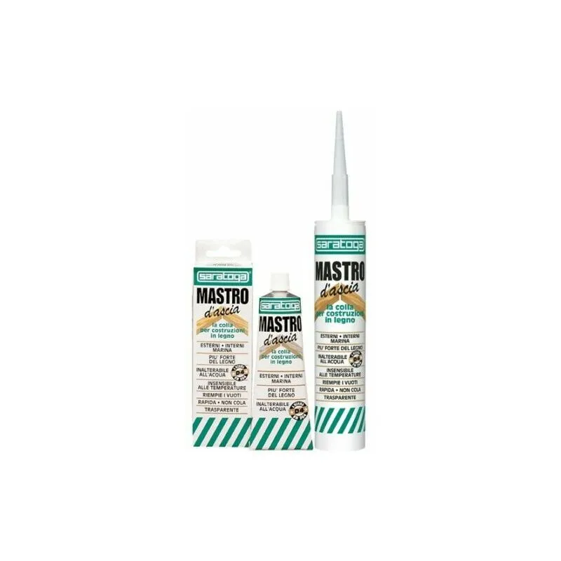 Saratoga - Colla per legno Maestro d'ascia Trasparente Resistente all'acqua marina – 100 ml