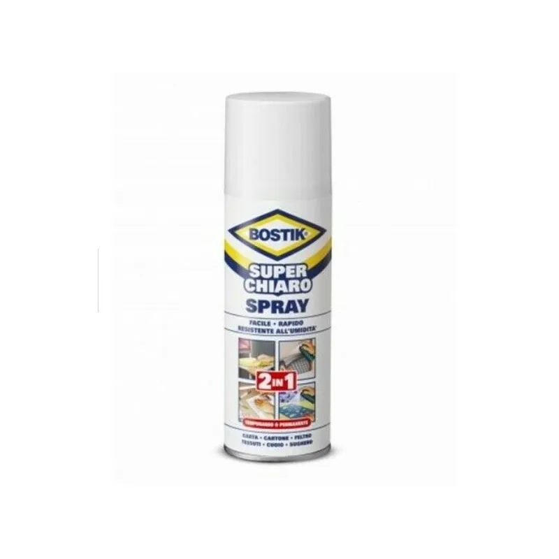 Colla Spray Universale a Contatto BOSTIK D2230 Super Chiaro - 200ml