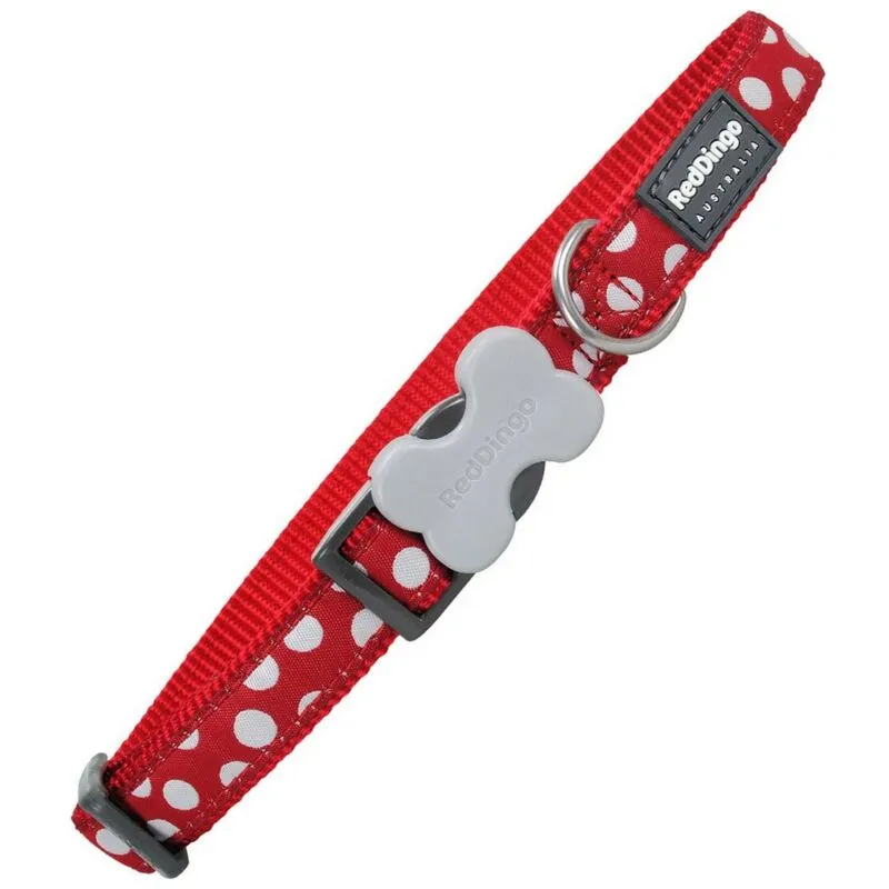 Chadog - red dingo gmbh Collana rd Style Spots White 25MM x 41-63CM