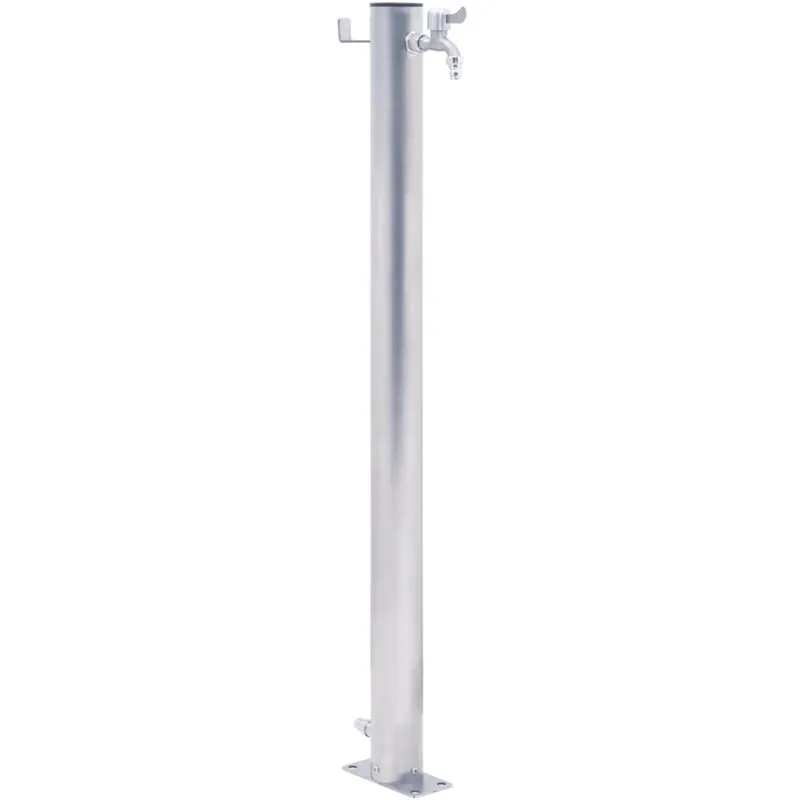 Colonna d'Acqua da Giardino 40 cm Acciaio Inox Rotonda