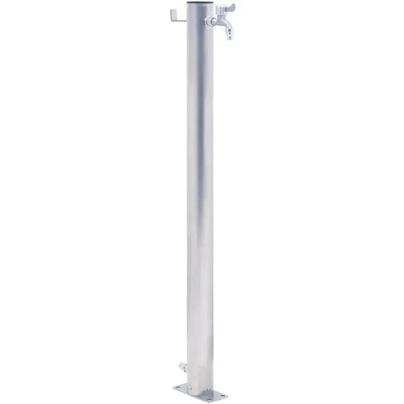 Colonna d'Acqua da Giardino 60 cm Acciaio Inox Rotonda