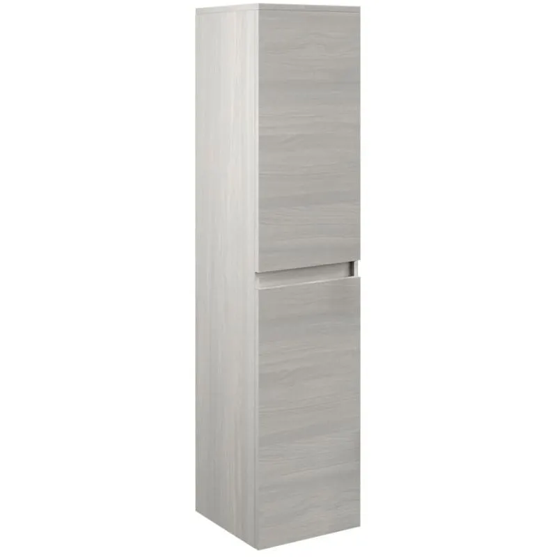 Colonna pensile bagno rovere grigio 31,4x31,5x136