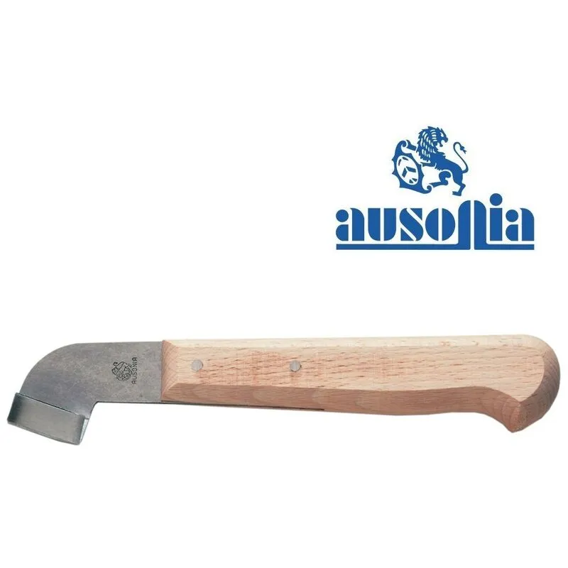 Ausonia - coltello da innesto innestare a triangolo manico legno