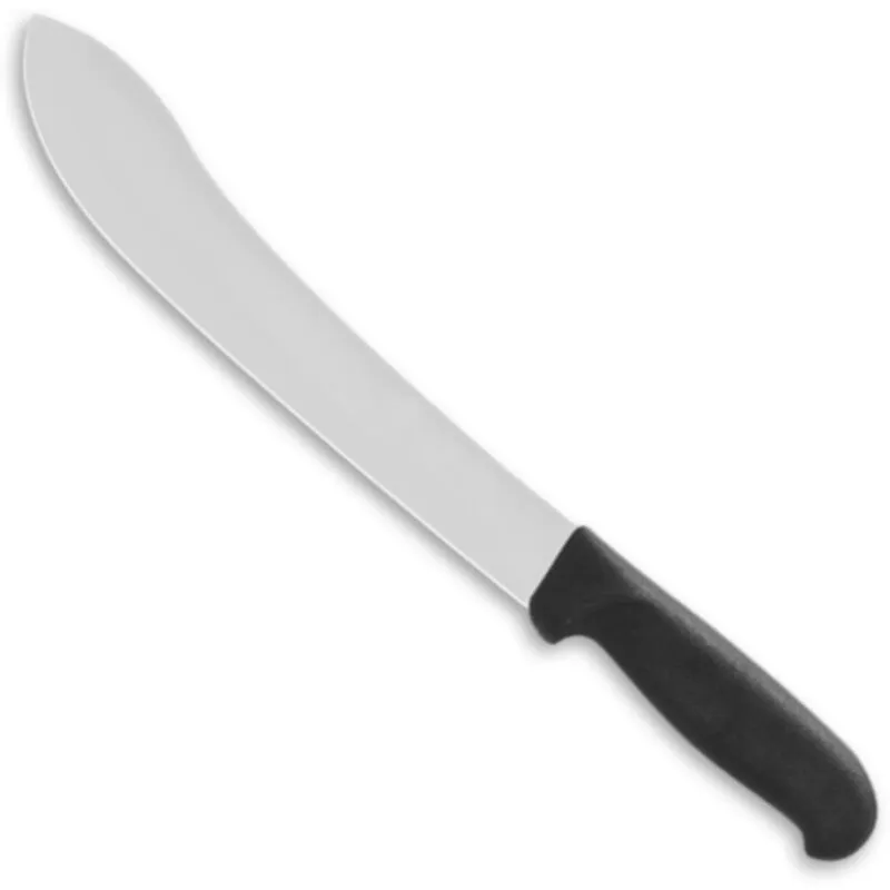 Coltello da macellaio per disossare e sfilettare la carne, curvo, lungo 250 mm