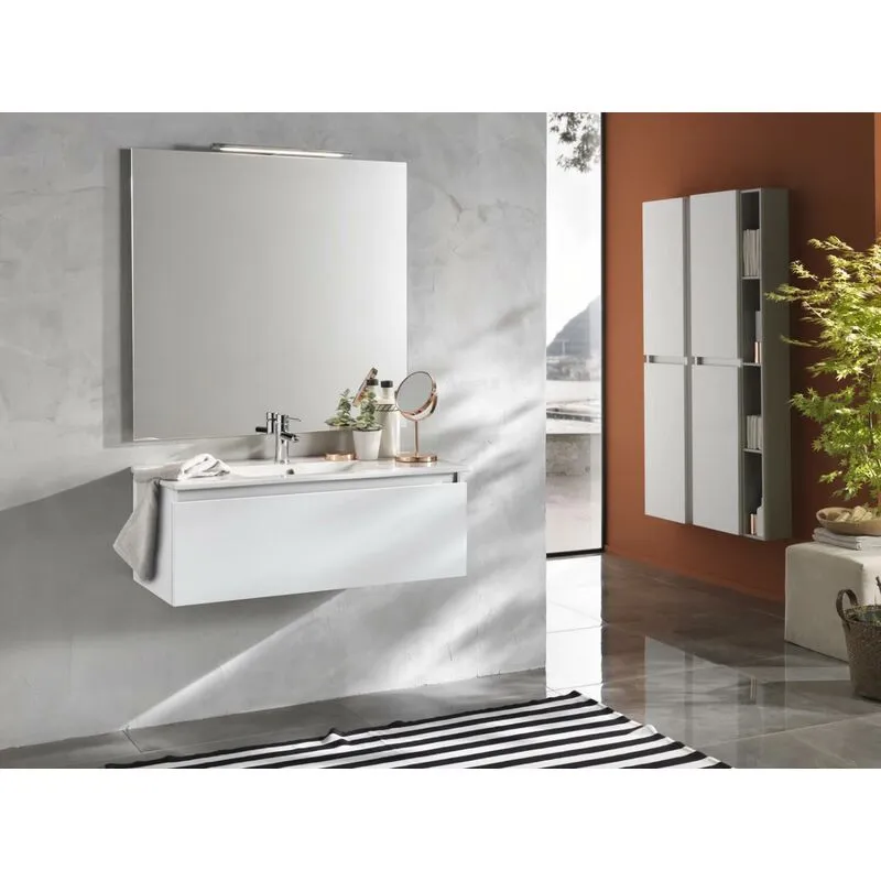 Les Tendances - Mobile Bagno Sospeso 100cm tft Ibiza Bianco Cromato