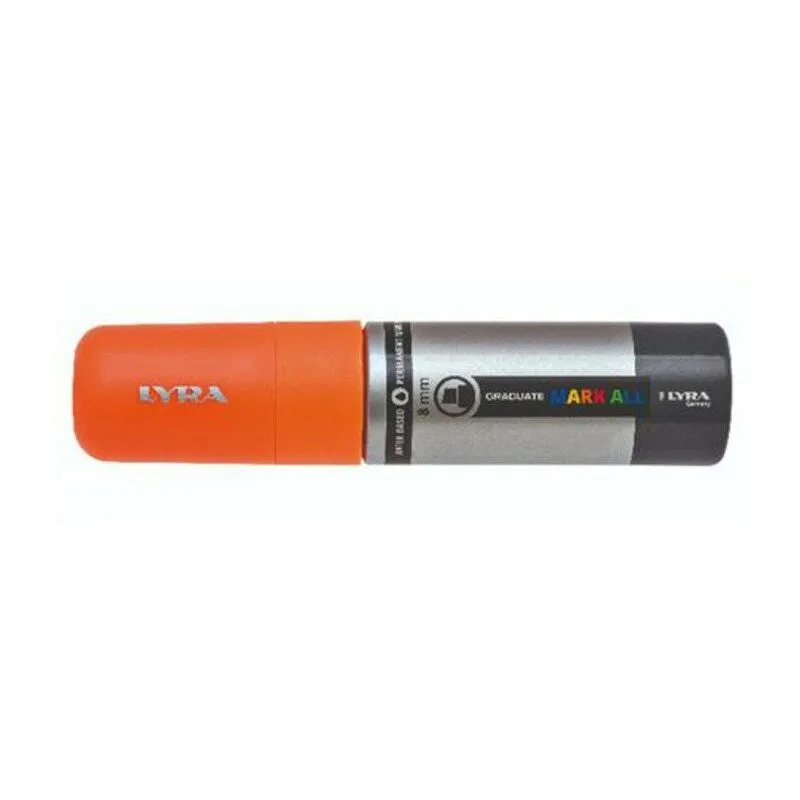 Lyra mark all punta large 8mm. arancione fluo x1