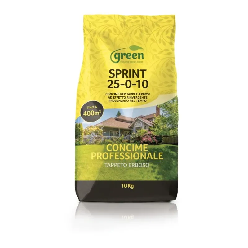 Concime sprint professional primavera estate prato tappeti erbosi 10 Kg Green