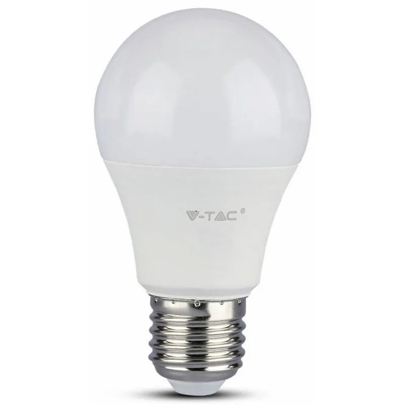 V-tac - Lampadina led E27 9W A60 Bianco Freddo (Blister 2 pezzi)