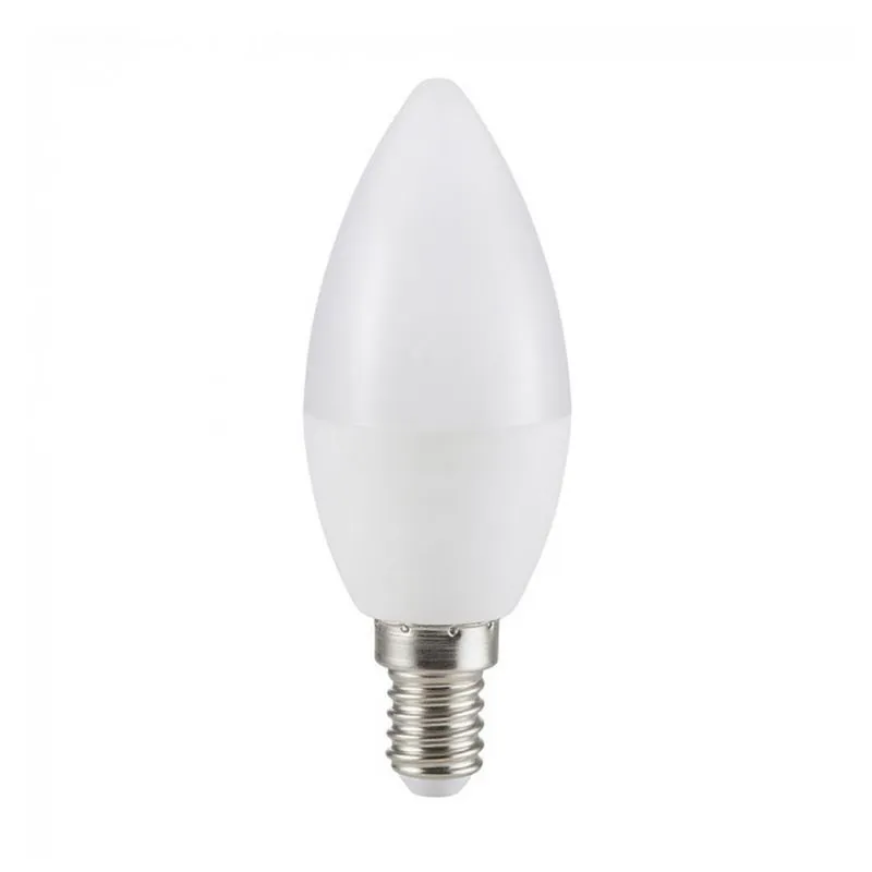 Confezione 10 lampadine gea led gla236c e14 7w led 480lm 160° 3000°k luce calda plastica bianca interno