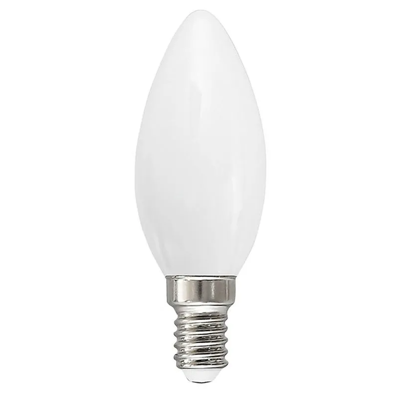 G.e.a.luce - Confezione 10 lampadine gea led gla270 b e14 6w led 360° 3000°k vetro bianco luce calda