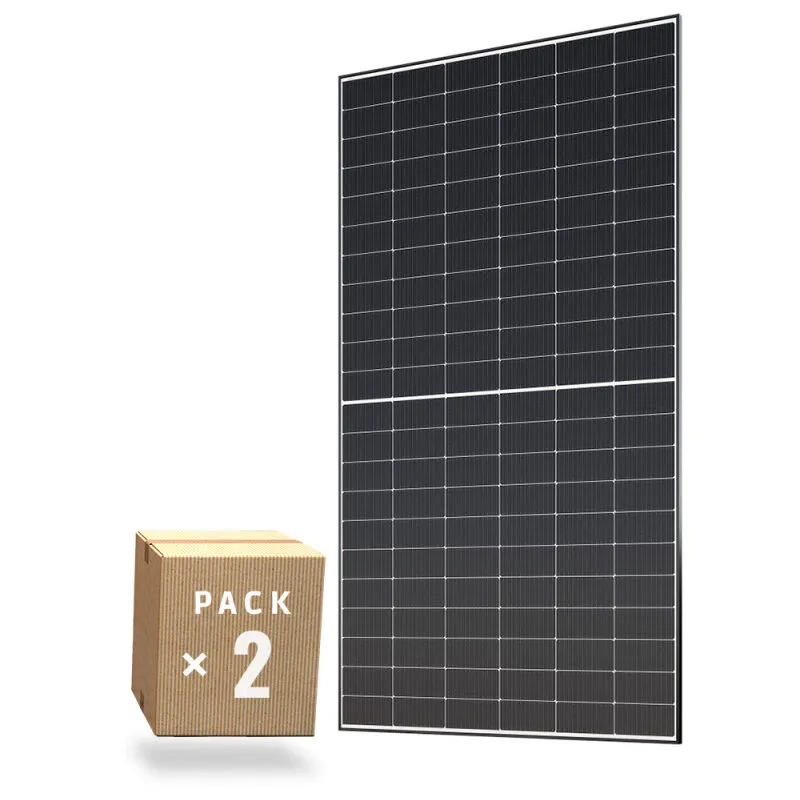 Greenice - Confezione 2 Pannello as solar 580W Monocristallino 144 celle Tier 1