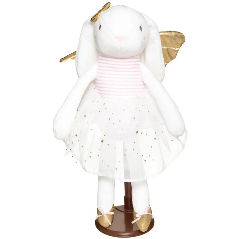 Atmosphera - Coniglio bianco e oro in peluche h40cm créateur d'intérieur - Bianco