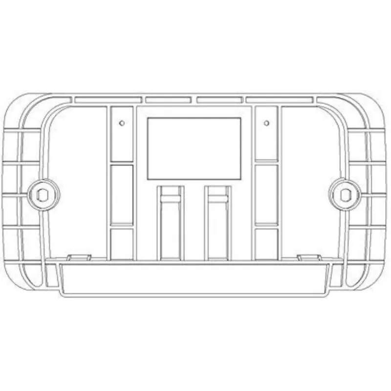 Controplacca hidrobox dual evolution telaio placca due tasti Todini 14.41 e/c