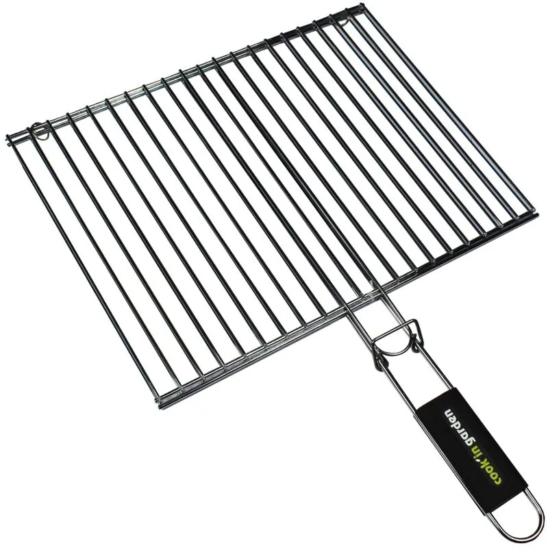 Cook'in Garden Gr025 - Griglia rettangolare doppia, 40 x 30 cm