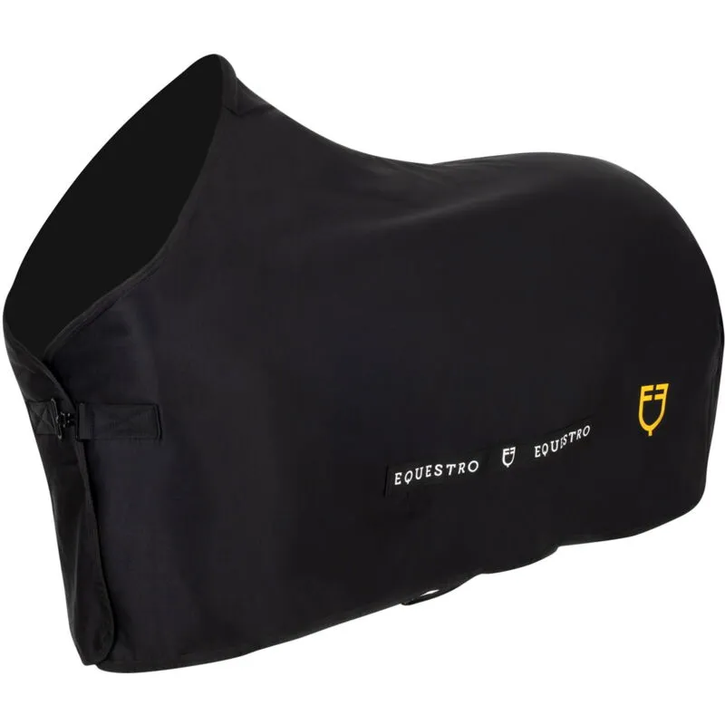 Coperta polycotton da box ideata proteggere il cavallo dai primi freddi: 135 cm, Nero