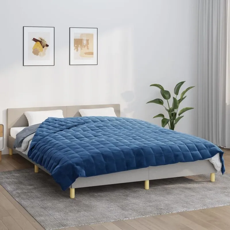 Torana - Coperta Ponderata Blu 220x235 cm 15 kg Tessuto