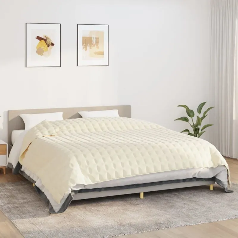 Torana - Coperta Ponderata Crema Chiaro 235x290 cm 11 kg Tessuto