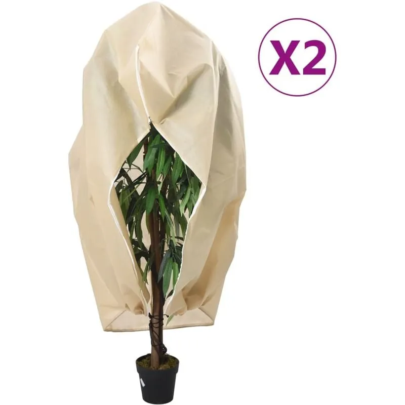 Vidaxl - Coperture con Cerniera per Piante 2pz 70 g/m 2,36x2 m