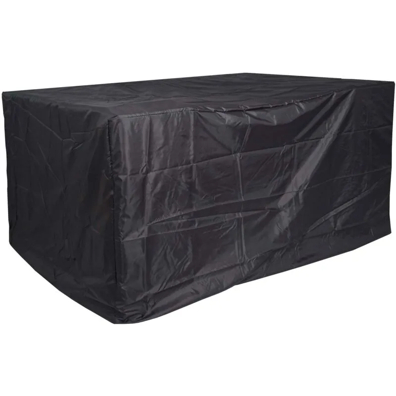  - Copertura per mobili da giardino 656 tela cerata poliestere poliuretano antracite per sedie e dondolo 170x215x130cm - black