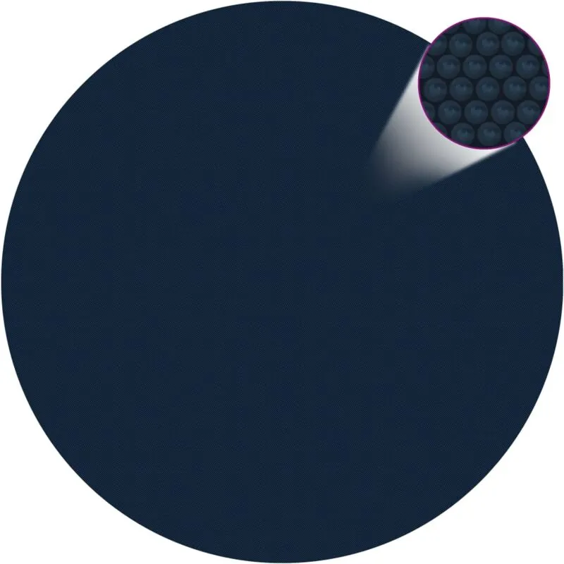 Vidaxl - Pellicola Galleggiante Solare pe per Piscina 381 cm Nero e Blu