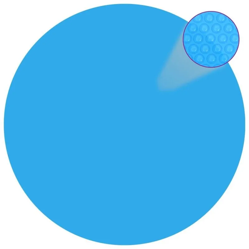 Telo Copripiscina Solare Copertura Rotonda in pe Blu vari dimensioni dimensioni : 250 cm