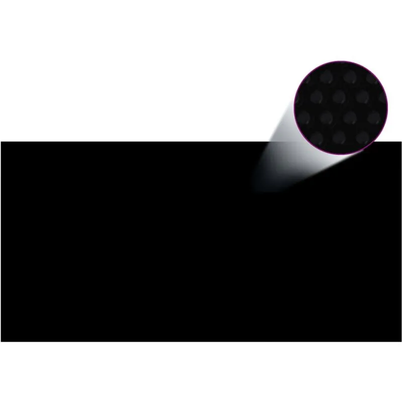 Vidaxl - Copertura per Piscina Nera 732x366 cm in pe