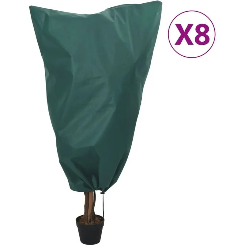 Vidaxl - Coperture con Coulisse per Piante 8pz 70 g/m 0,8x1,2 m