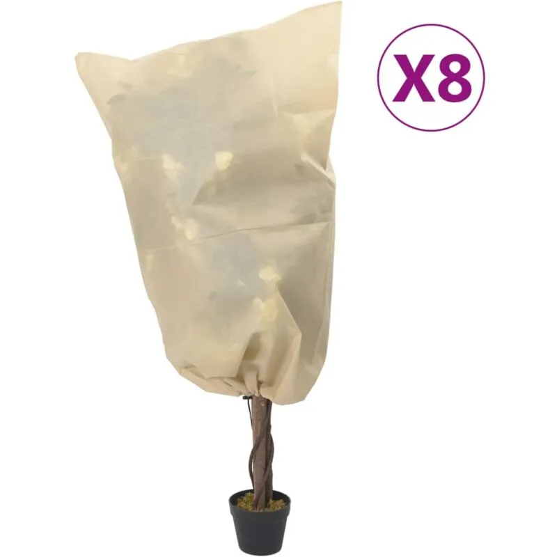 Vidaxl - Coperture con Coulisse per Piante 8pz 70 g/m 0,8x1,2 m