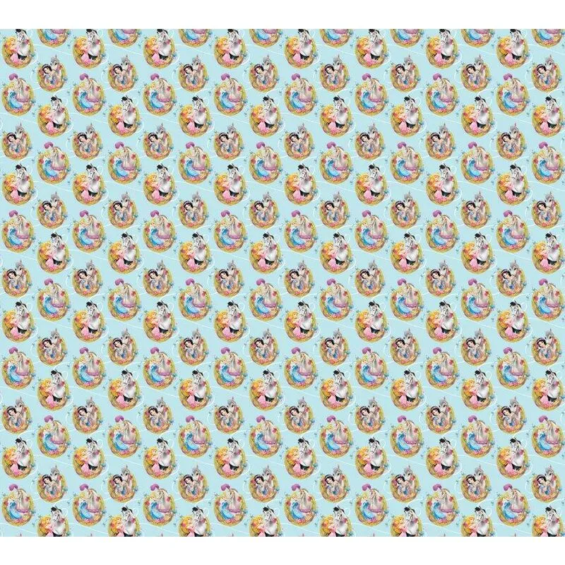  - Coppia di Tende per la Cameretta 180x160 cm Principesse Disney Stemma - Multicolor