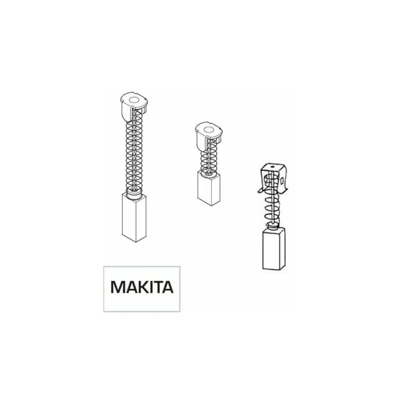 Marca - coppia spazzole spazzola a carboncino ricambio per utensili makita 13713V 5X8X9/14 PZ.2 (13716)