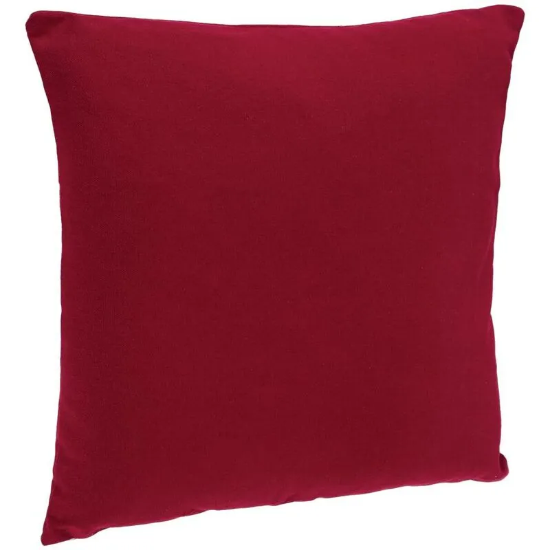 Copricuscino in cotone rosso 38x38cm - disponibile in diversi colori Atmosphera créateur d'intérieur - Rosso