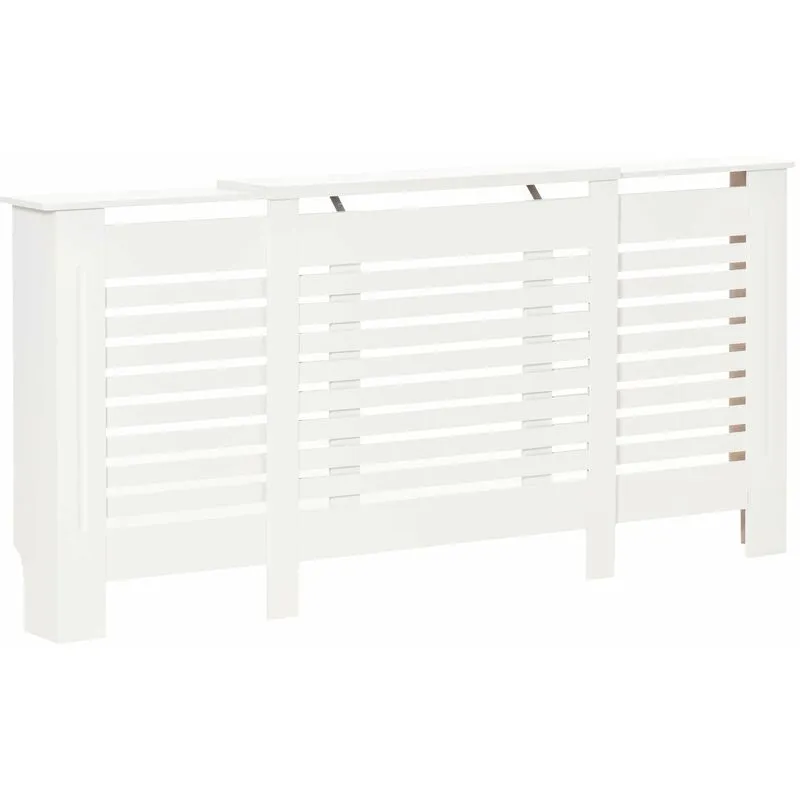 Copritermosifone Allungabile 140-202x19x82,5 cm in mdf Bianco