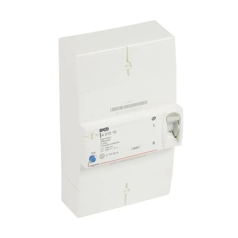 Legrand - 401010 Enedis interruttore differenziale tetrapolare istantaneo da 500mA - 30A