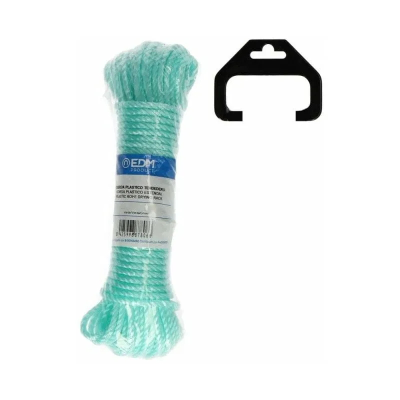  - Matassa di corda di plastica 15mts verde 87806