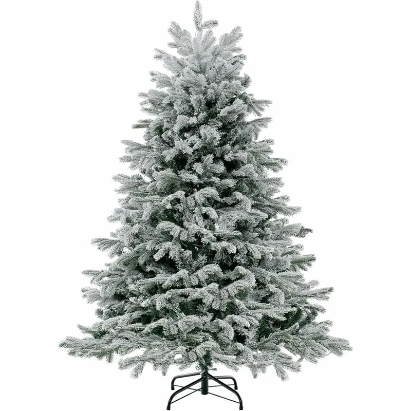 Albero di Natale Artificiale da 146/180 cm, Albero di Natale Pre-Illuminato con Cerniera con 688/1022 Punte di Rami pe pvc & 200/350 Luci led Bianche