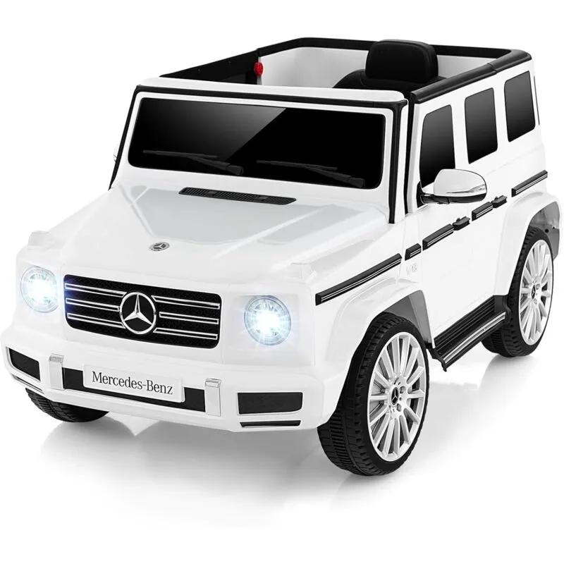 Mercedes-Benz G500 Auto Elettrica per Bambini, 12V Macchina Elettrica con Telecomando 3 Velocità Musica e Luci led, Funziona Dondolante, Veicolo