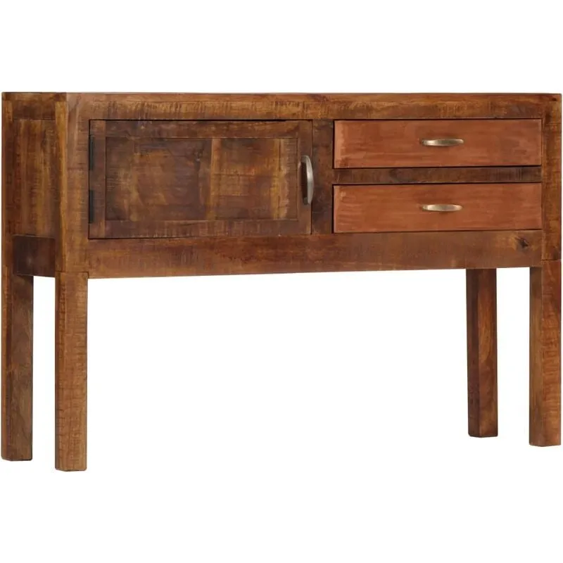 Credenza in Legno Massello ideale per salotto o studio con anta e 2 cassetti