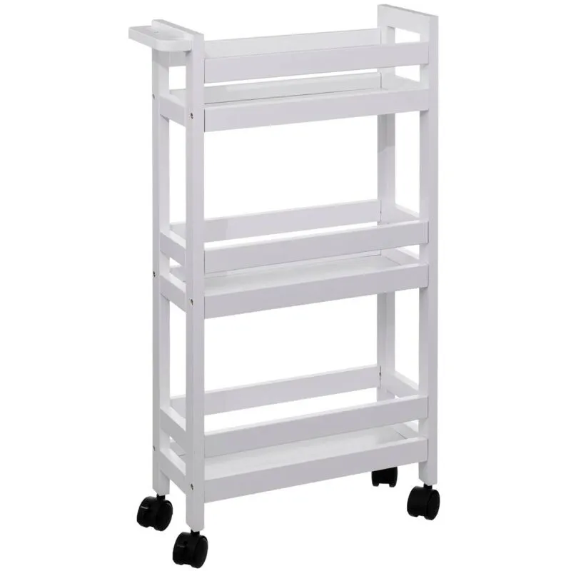 Mobilibrico - Carrello a 3 livelli colorama in cotone bianco - 5five