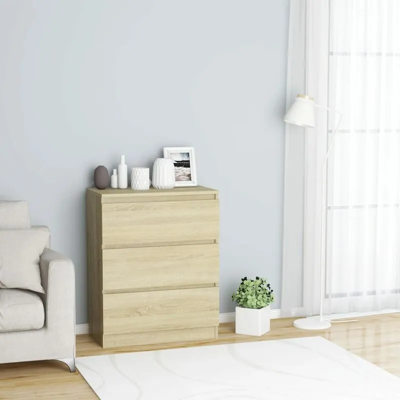  - Credenza dotata di 3 cassetti dal design moderno disponibile in vari colori colore : Marrone