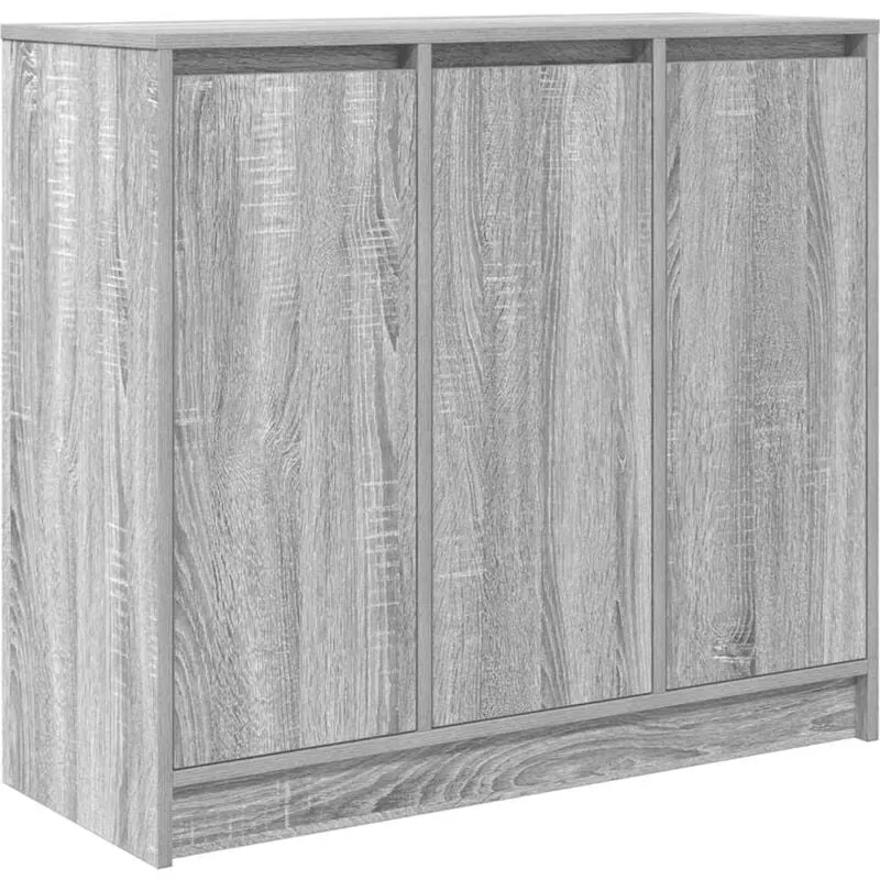 Credenza Grigio Sonoma 85x34x76 cm in Legno Multistrato Vidaxl