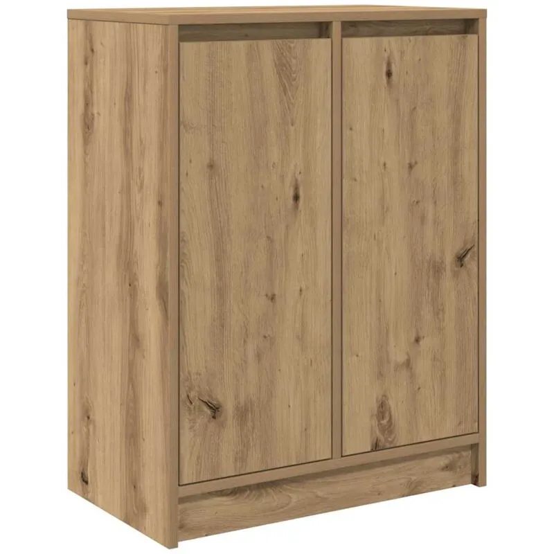 Credenza Rovere Artigianale 57x34x76 cm in Legno Multistrato Vidaxl